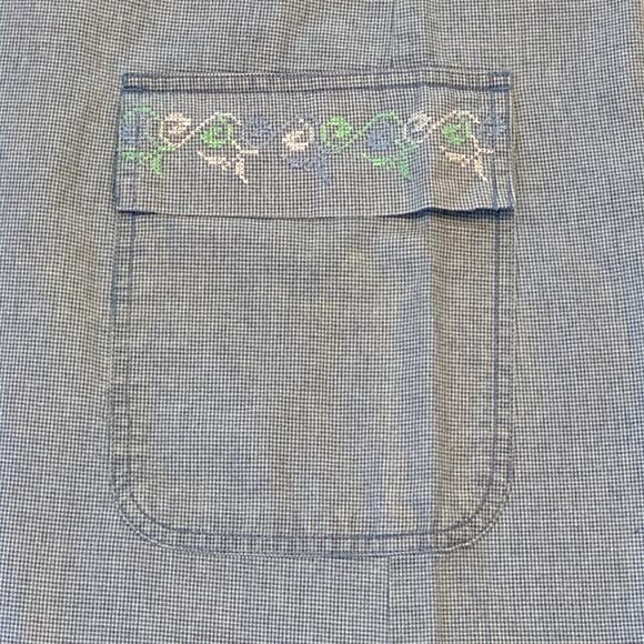 Baxter & Wells Womens Dress Jumper Sz. Large Sleeveless Midi Pockets Embroidery - Picture 3 of 10